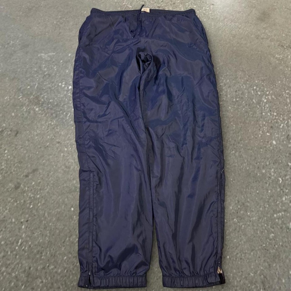 Vintage Nike Navy Blue Cuffed Track Pants Mens Medium 36x31